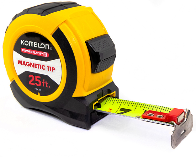SAE and Metric Stalo 75-17250BLK Contractor Tape Measure with LED
